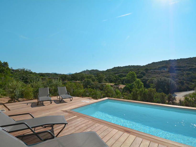 Maison de vacances "Bruyères" avec piscine privée vue mer pour 10 personnes à Porticcio proche Ajaccio Corse