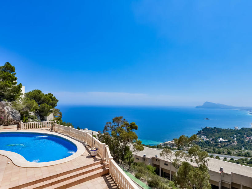 Maison de vacances "Phixa" avec piscine privée, sauna, jacuzzi vue mer Altea Costa Blanca Espagne